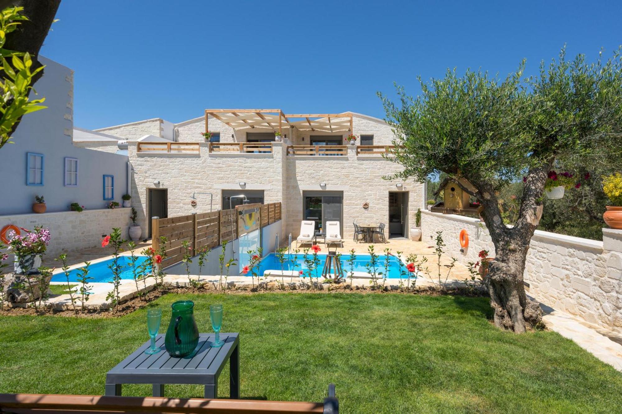 Sun Flower Villas With Sea View Agia Marina Екстериор снимка