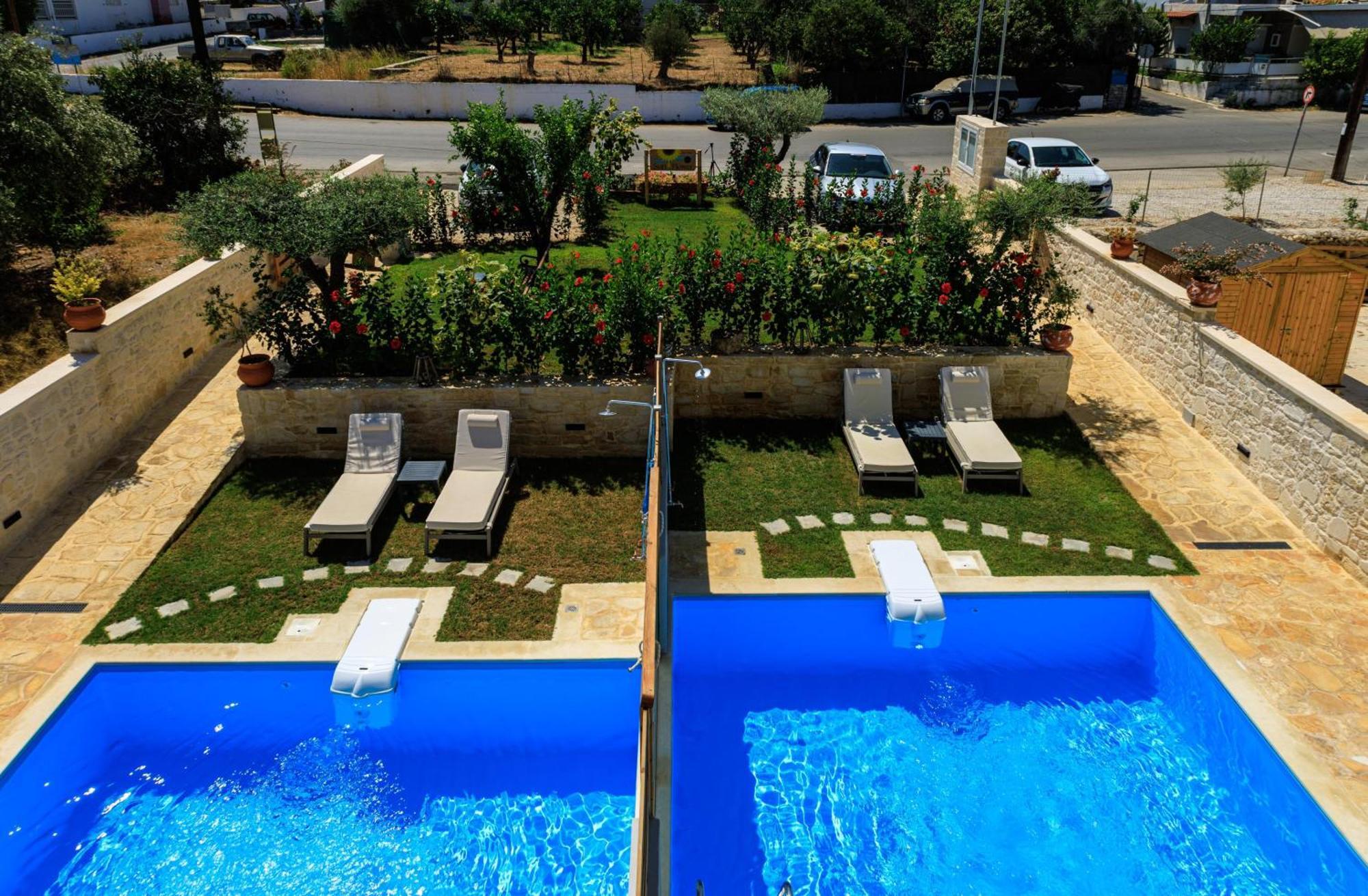 Sun Flower Villas With Sea View Agia Marina Екстериор снимка